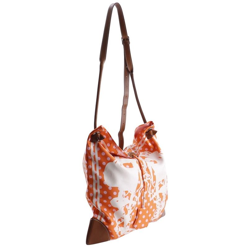 Hermes Silky City PM Brides de Gala Brides de Gala Polka Dot Silk Orange C