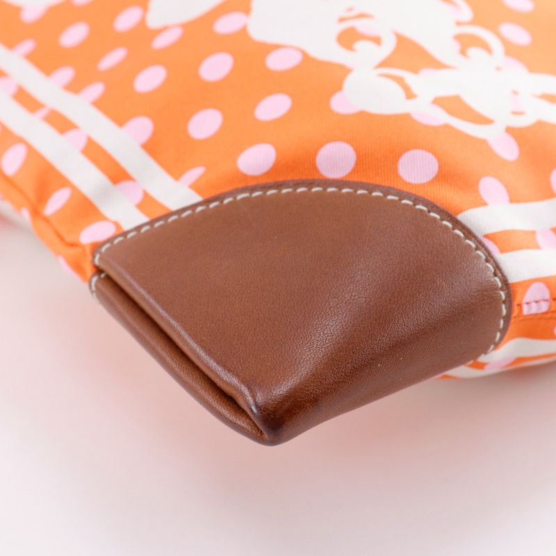 Hermes Silky City PM Brides de Gala Brides de Gala Polka Dot Silk Orange C