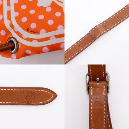 Hermes Silky City PM Brides de Gala Brides de Gala Polka Dot Silk Orange C