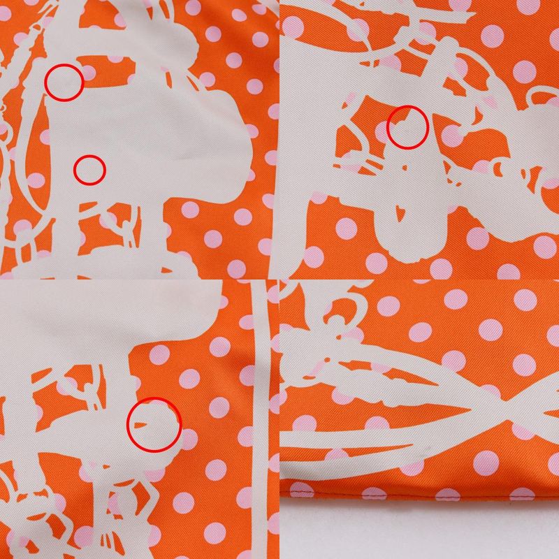 Hermes Silky City PM Brides de Gala Brides de Gala Polka Dot Silk Orange C
