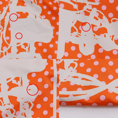 Hermes Silky City PM Brides de Gala Brides de Gala Polka Dot Silk Orange C