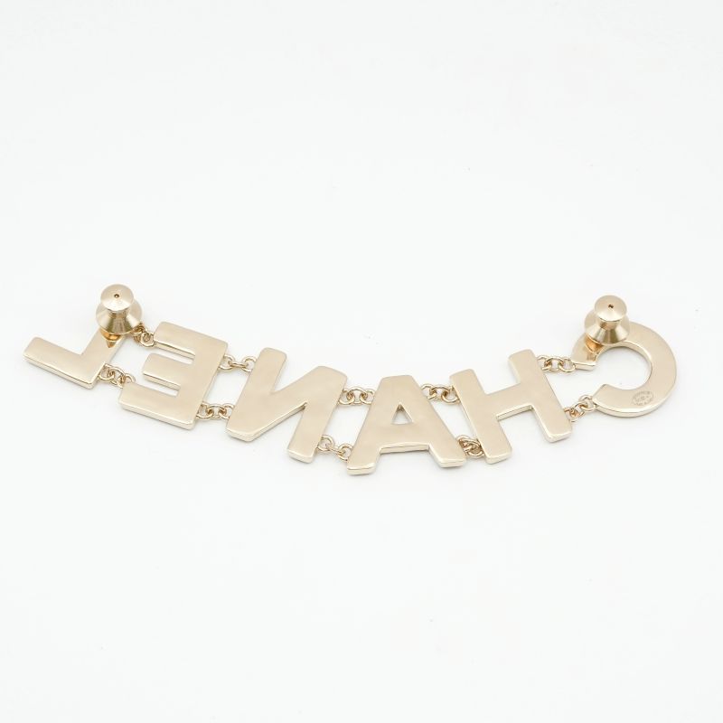 Chanel Brooch Corsage Gold Black Pin Brooch Logo