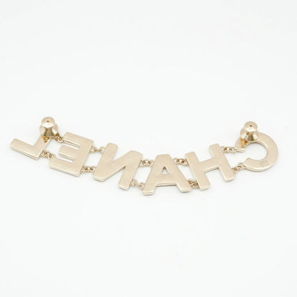 Chanel Brooch Corsage Gold Black Pin Brooch Logo