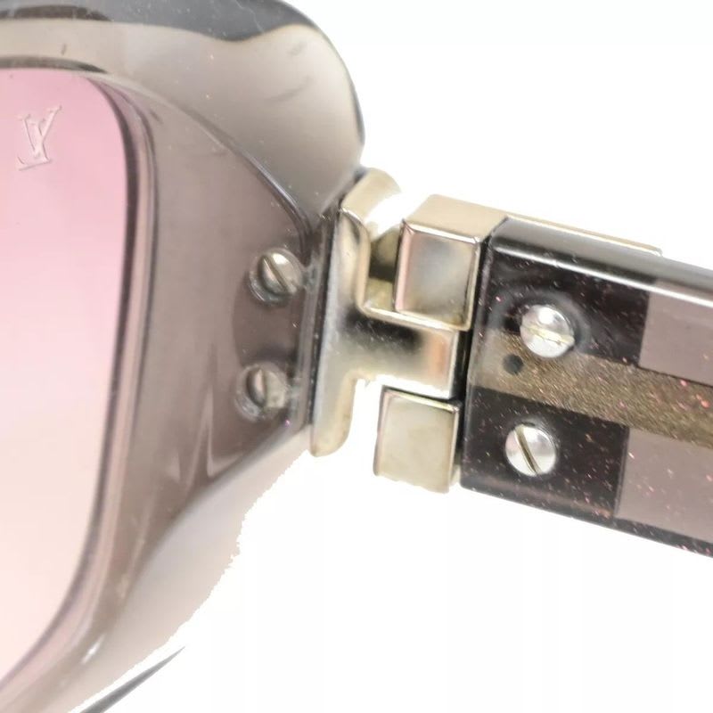 Louis Vuitton Sunglasses Purple Black Lame Ladies 30 Bs088