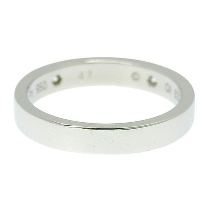 Cartier C De Cartier 2P Diamond Wedding Ring Pt950 Platinum Diamond #47