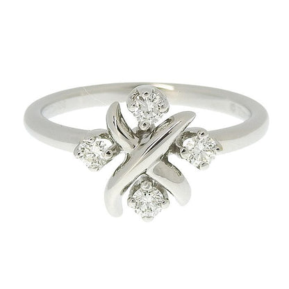 Tiffany & Co Jean Schlumberger 4P Diamond Ring Pt950 Platinum Diamond #11.5
