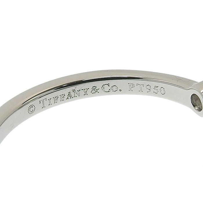 Tiffany & Co Jean Schlumberger 4P Diamond Ring Pt950 Platinum Diamond #11.5