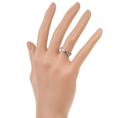 Cartier C De Cartier 2P Diamond Wedding Ring Pt950 Platinum Diamond #47