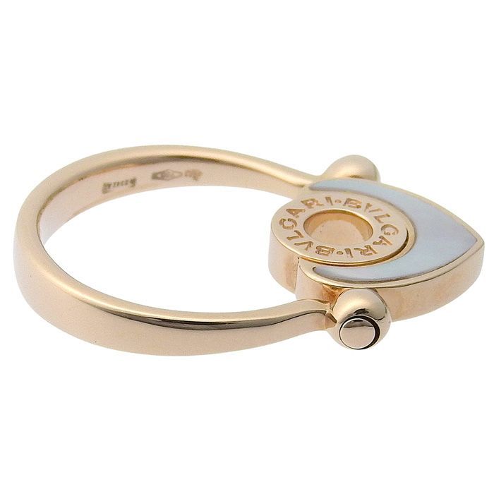 Bvlgari Bulgari Cuore Flip Shell Ring 18K Pink Gold 750 Pink Gold Shell #51