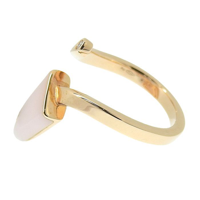 Bvlgari Gelati Pink Opal Diamond Ring 18K Pink Gold 750 Pink Gold Pink Opal