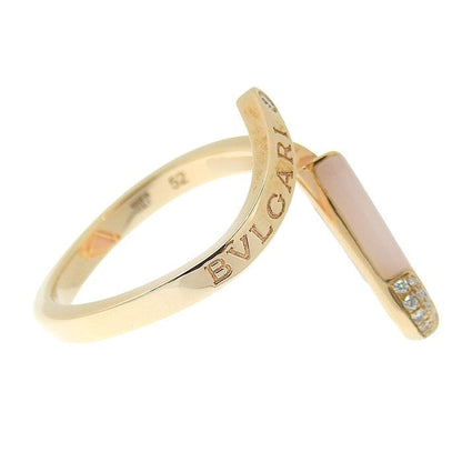 Bvlgari Gelati Pink Opal Diamond Ring 18K Pink Gold 750 Pink Gold Pink Opal
