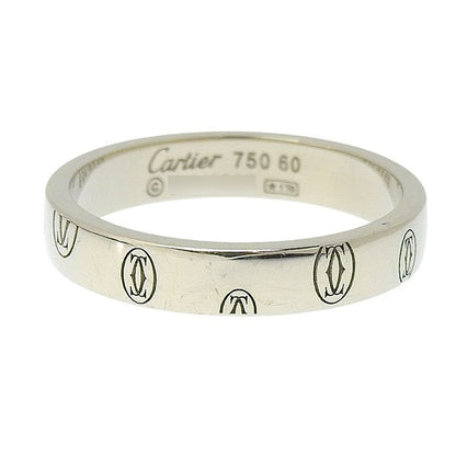Cartier Happy Birthday Ring 18K White Gold 750 White Gold #60 Equivalent To