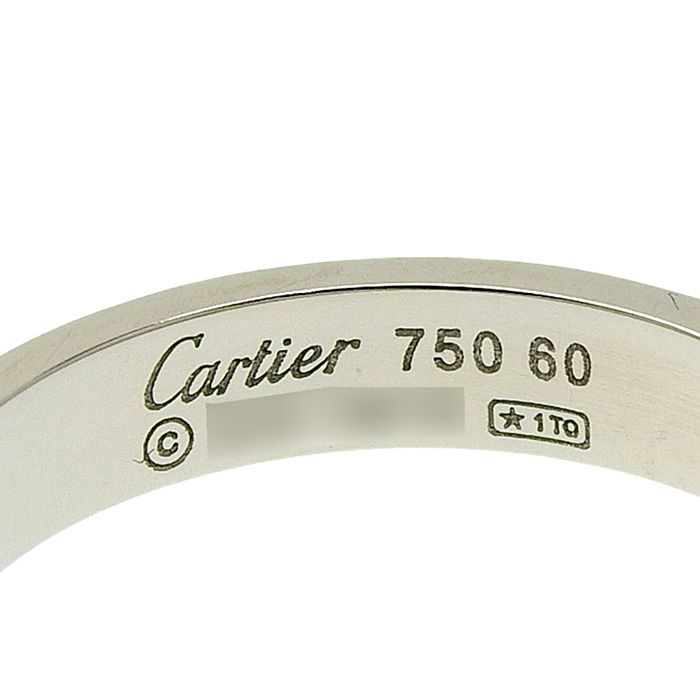 Cartier Happy Birthday Ring 18K White Gold 750 White Gold #60 Equivalent To