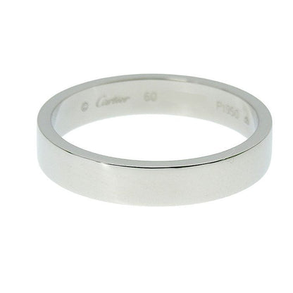 Cartier C De Cartier Wedding Ring Pt950 Platinum #60 Equivalent To Size 20