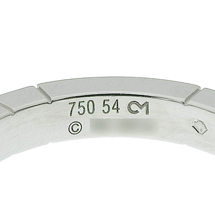 Cartier Lanier 1P Diamond Ring 18K White Gold 750 White Gold Diamond #54