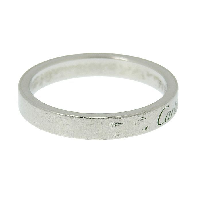 Cartier C De Cartier Wedding Ring Pt950 Platinum #54 Equivalent To Size 14