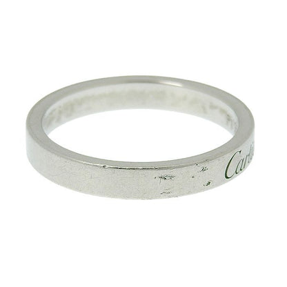 Cartier C De Cartier Wedding Ring Pt950 Platinum #54 Equivalent To Size 14