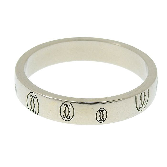 Cartier Happy Birthday Ring 18K White Gold 750 White Gold #60 Equivalent To