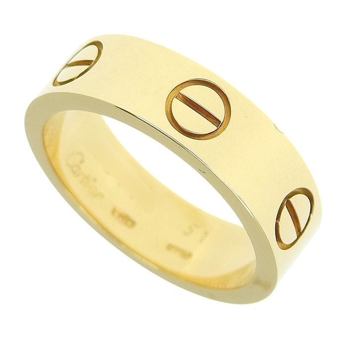 Cartier Love Ring 18K Yellow Gold 750 Yellow Gold #51 Equivalent To Size 11