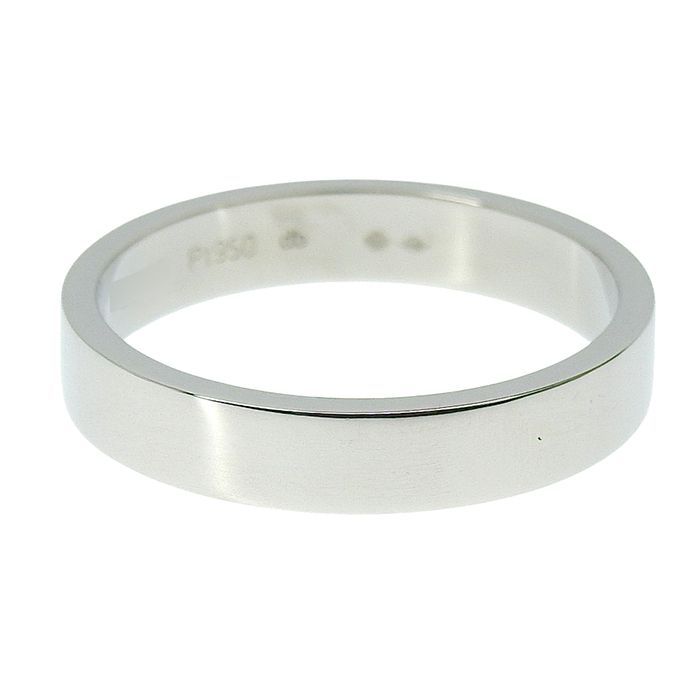 Cartier C De Cartier Wedding Ring Pt950 Platinum #60 Equivalent To Size 20