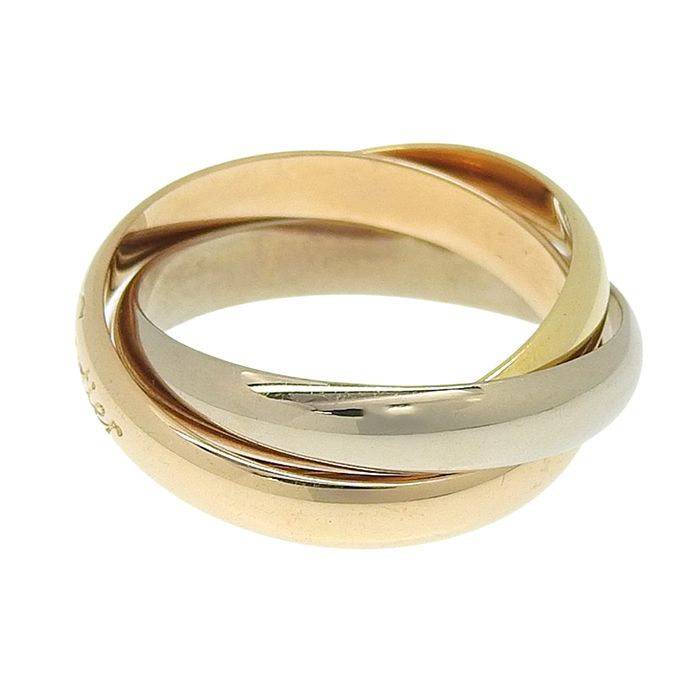Cartier Trinity Ring 18K Yellow Gold 18K White Gold 18K Pink Gold 750 Yellow