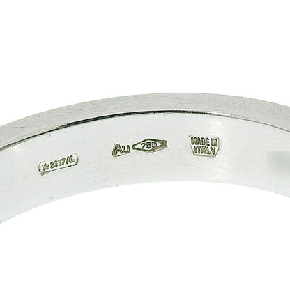 Bvlgari Double Logo Diamond Ring 18K White Gold 750 White Gold Diamond Ring