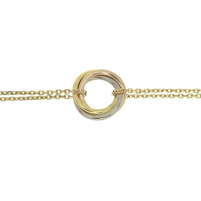 Cartier Sweet Trinity Bracelet 18K Yellow Gold 18K White Gold 18K Pink Gold 750