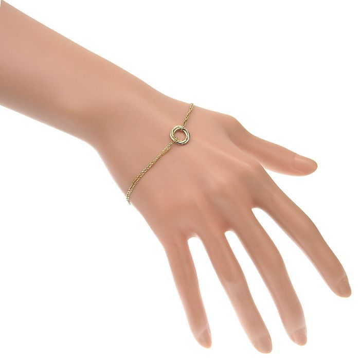 Cartier Sweet Trinity Bracelet 18K Yellow Gold 18K White Gold 18K Pink Gold 750