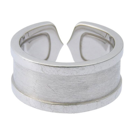 Cartier C2 Diamond Ring 18K White Gold 750 White Gold Diamond #55 Size 15 Rings