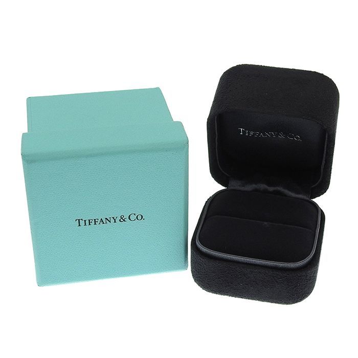 Tiffany & Co Jean Schlumberger 4P Diamond Ring Pt950 Platinum Diamond #11.5