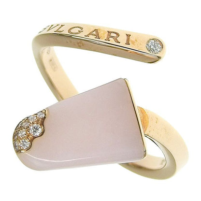 Bvlgari Gelati Pink Opal Diamond Ring 18K Pink Gold 750 Pink Gold Pink Opal