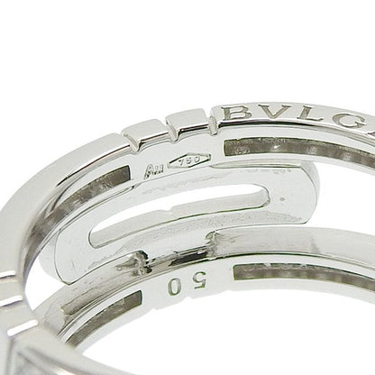 Bvlgari Bulgari Parentesi Openwork Diamond Ring 18K White Gold 750 White Gold