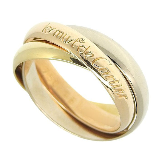 Cartier Trinity Ring 18K Yellow Gold 18K White Gold 18K Pink Gold 750 Yellow