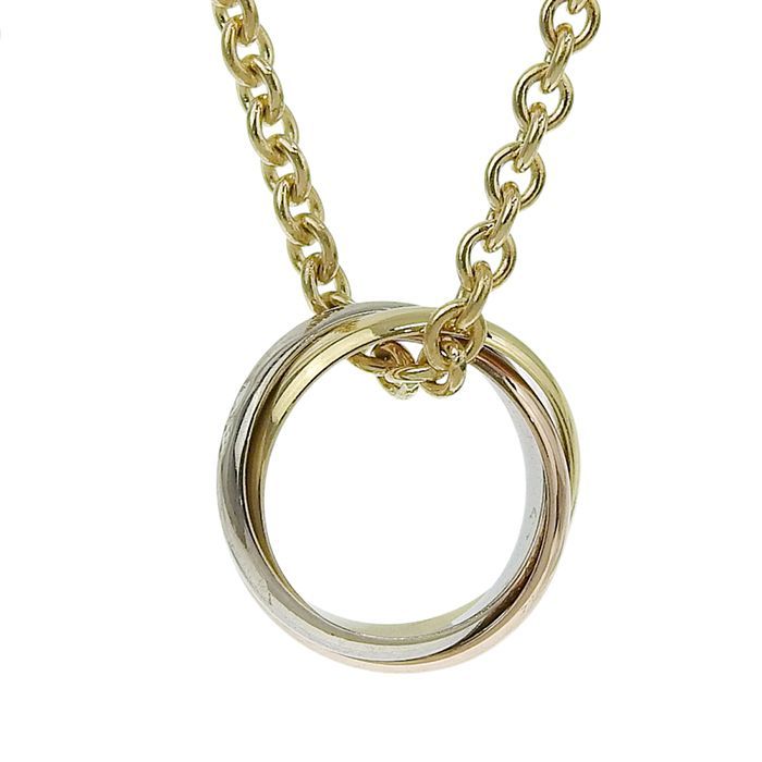 Cartier Trinity Necklace 18K Yellow Gold 18K White Gold 18K Pink Gold 750