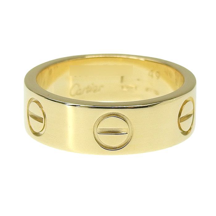 Cartier Love Ring 18K Yellow Gold 750 Yellow Gold #49 Equivalent To Size 9