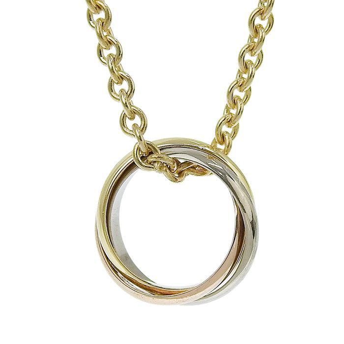 Cartier Trinity Necklace 18K Yellow Gold 18K White Gold 18K Pink Gold 750