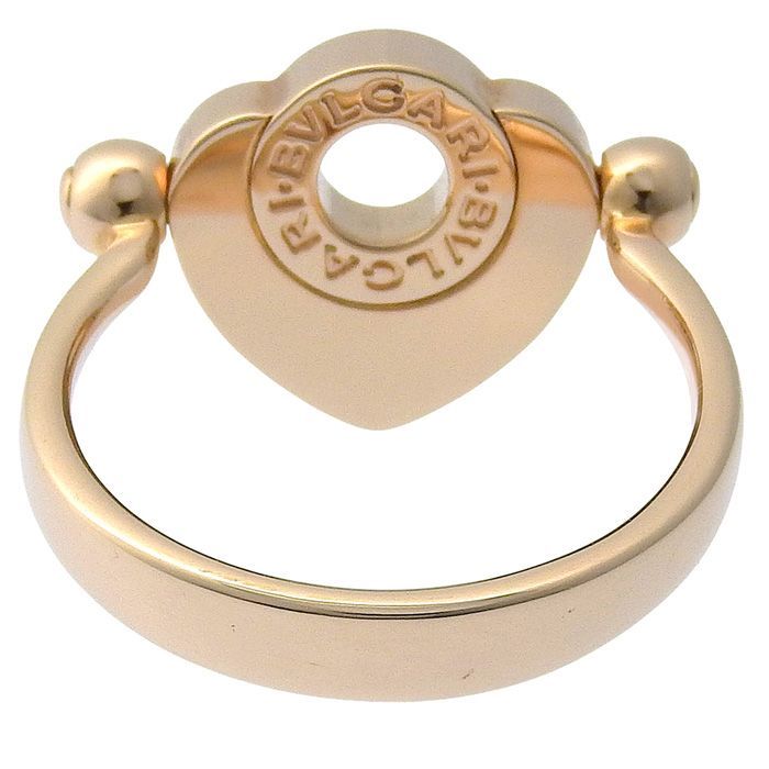 Bvlgari Bulgari Cuore Flip Shell Ring 18K Pink Gold 750 Pink Gold Shell #51