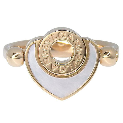 Bvlgari Bulgari Cuore Flip Shell Ring 18K Pink Gold 750 Pink Gold Shell #51