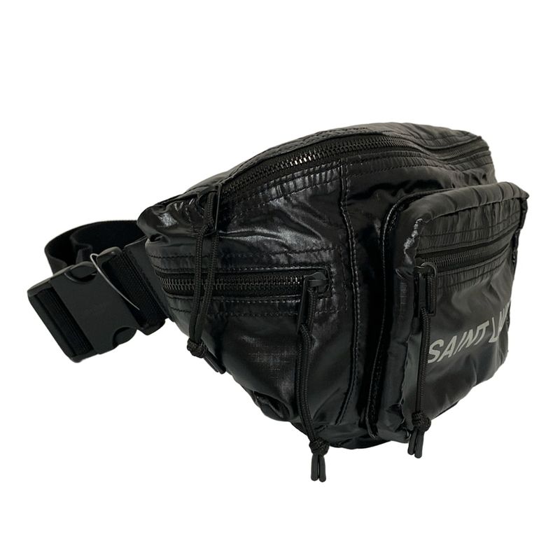 Saint Laurent Paris Waist Pouch Nuxe Crossbody Bag 581375 Black