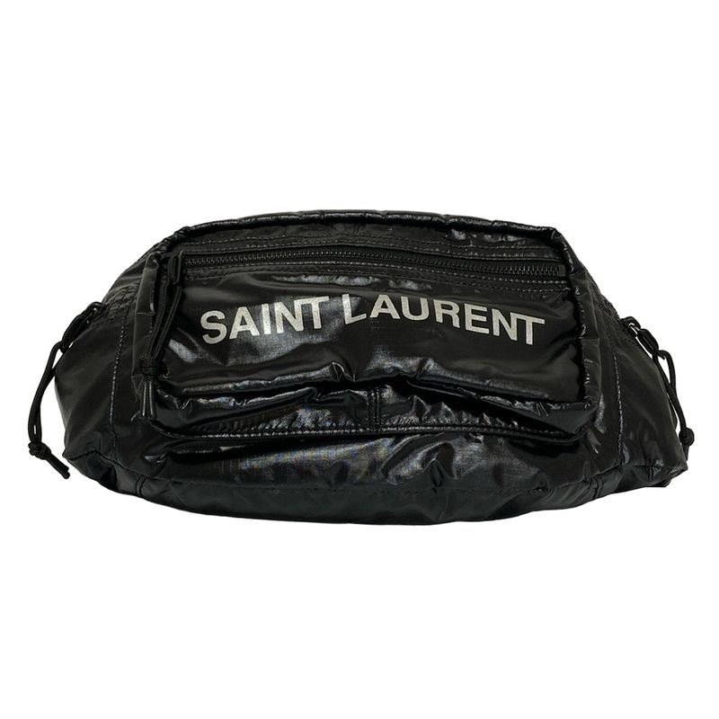Saint Laurent Paris Waist Pouch Nuxe Crossbody Bag 581375 Black