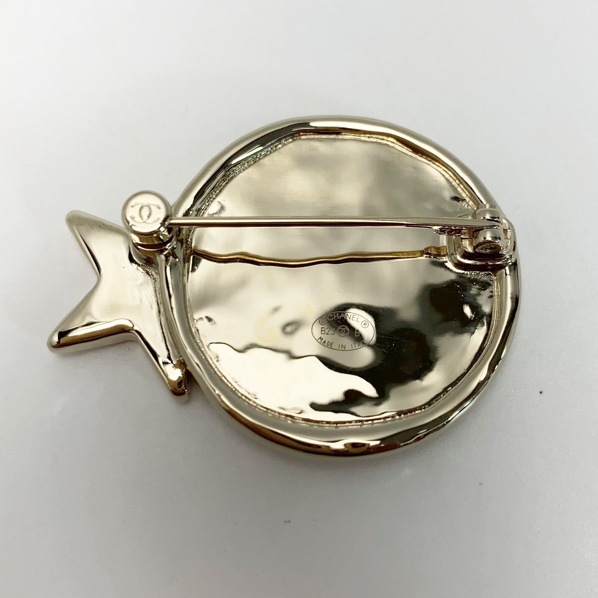 Chanel Star Coco Mark Brooch B23b Gold Plated