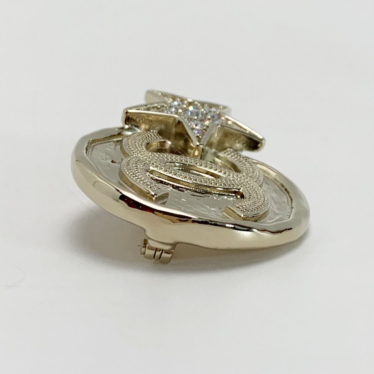 Chanel Star Coco Mark Brooch B23b Gold Plated