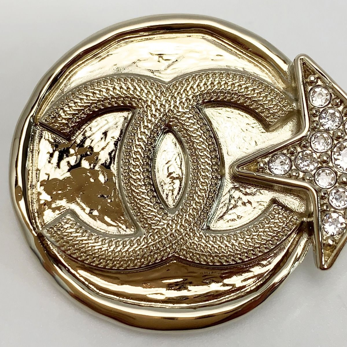 Chanel Star Coco Mark Brooch B23b Gold Plated