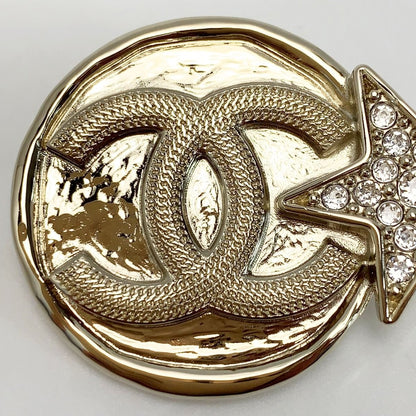 Chanel Star Coco Mark Brooch B23b Gold Plated