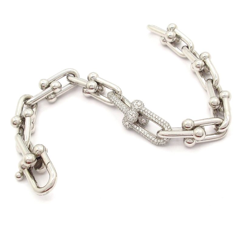 Tiffany & Co Bracelet Excellent Condition Hardware Medium Link Bracelet 18k