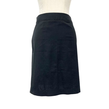 Hermes Bottoms Black Silver Skirt Chaine D'ancre Mini Wool