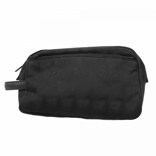 Chanel Pouch New Travel Nylon Black Men Women Unisex