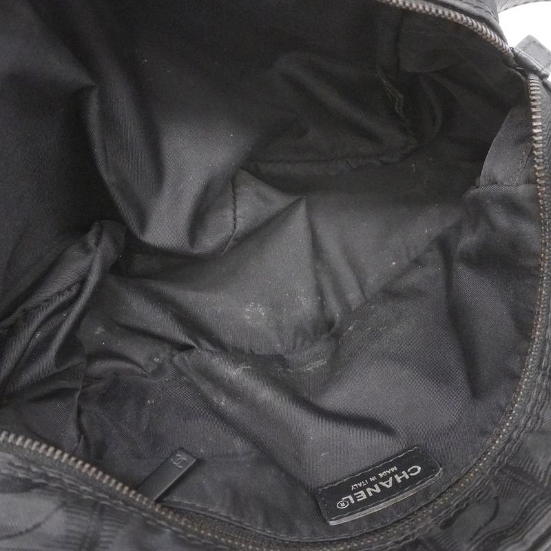 Chanel Pouch New Travel Nylon Black Men Women Unisex