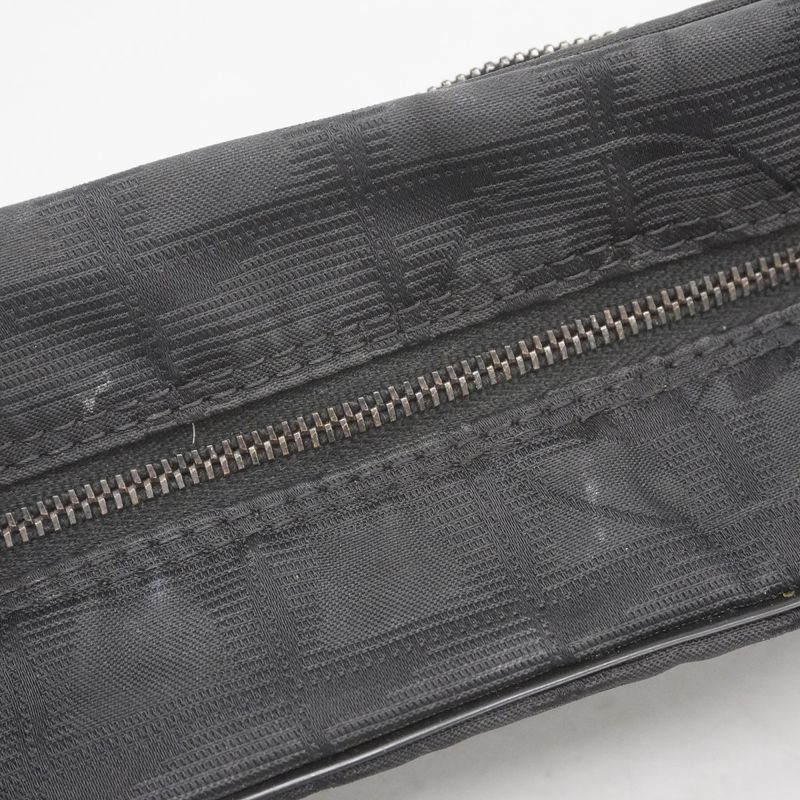 Chanel Pouch New Travel Nylon Black Men Women Unisex