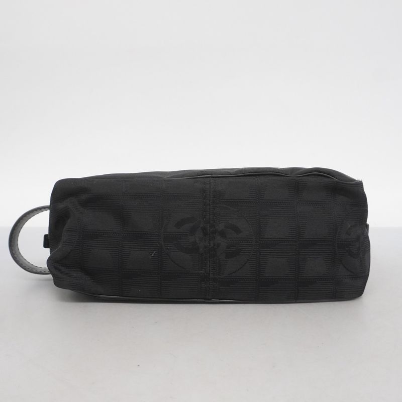 Chanel Pouch New Travel Nylon Black Men Women Unisex
